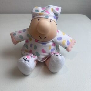 Vintage Ziggy Plush 1994 Ziggy and Friends Easter Pajamas Bunny Slippers